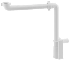 Bruckner Accessoires - Murales Ruimtebesparende Wastafel Sifon, 1 1/4, Afvoer 32 Mm, Wit 151.032.0