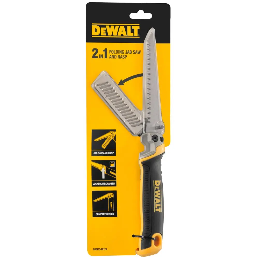 DeWALT Gereedschap - Inklapbare Zaag Met Rasp DWHT0-20123 2 DeWALT Gereedschap - Inklapbare Zaag Met Rasp DWHT0-20123 - Afbeelding 2