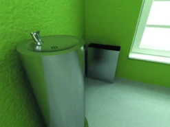 Sanela RVS Drinkfontein - Drinkfontein 660 Mm, Roestvrij Staal SLUN 23M -Sanitino Winkel 02c053b45736f4db260348af 1