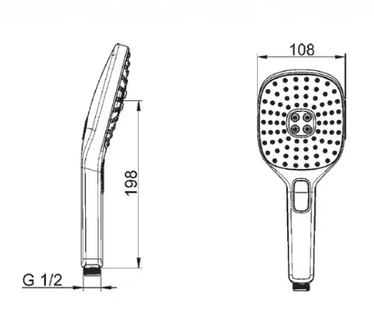 Hansa Activejet - Handdouche 110, 3 Straalsoorten, Wit/chroom 84330200 2 Hansa Activejet - Handdouche 110, 3 Straalsoorten, Wit/chroom 84330200 - Afbeelding 2