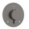 Hansgrohe Ecostat Comfort S - Thermostatische Inbouwkraan, Voor 2 Functies, Geborsteld Zwart Chroom 33715340
