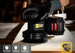 Caterpillar Gereedschap - ACCU Excentrische Slijper 125mm DX42B -Sanitino Winkel 03bcb33a83adc1f95ef35f11