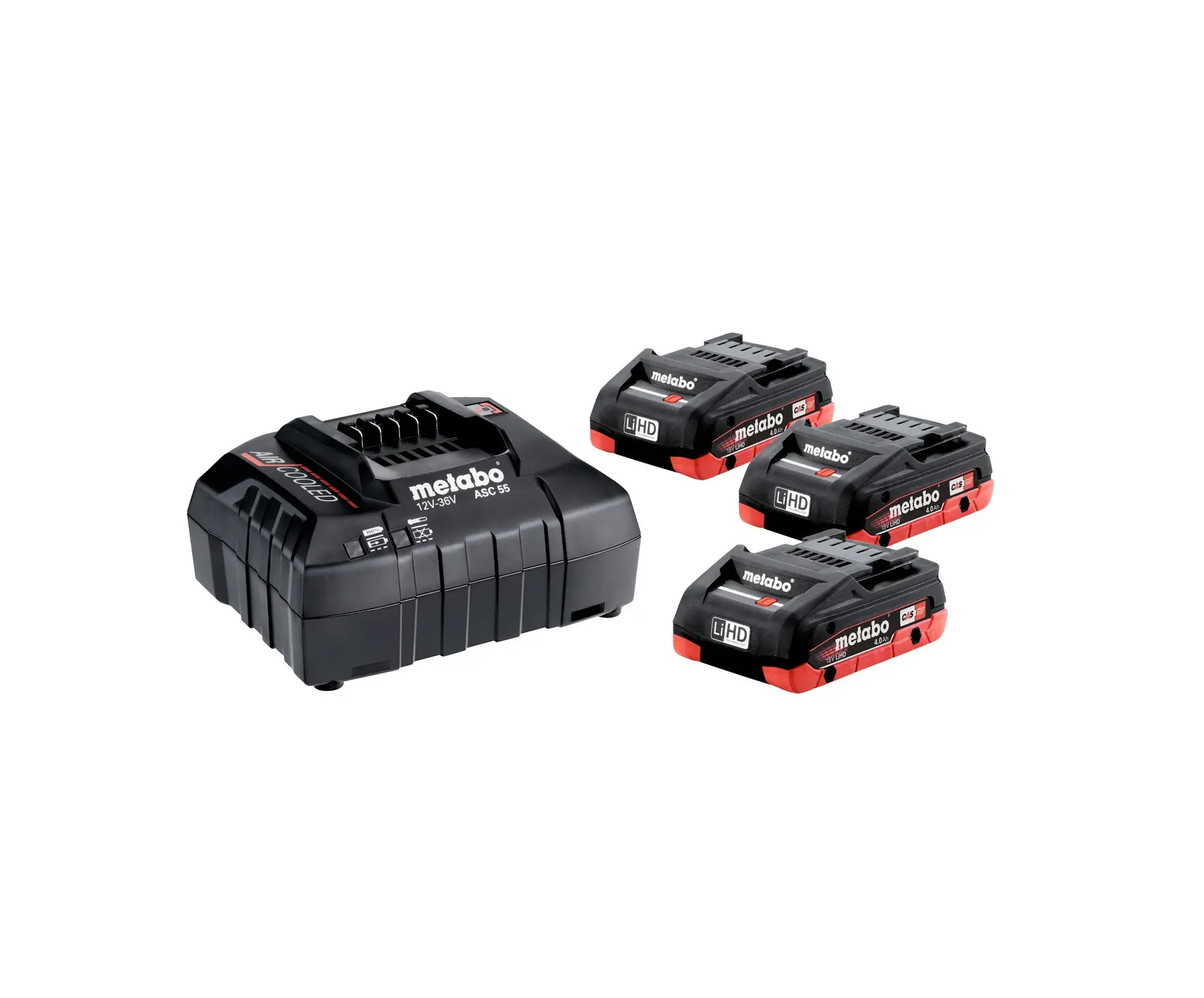 Metabo - Set Van 4 A Lader En 3x 18 V LiHD 4.0 Ah Accu 685132000 1 Metabo - Set Van 4 A Lader En 3x 18 V LiHD 4.0 Ah Accu 685132000