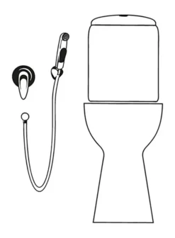 Sapho Deluxe - Bidetdouche Met Houder, Chroom 12327205017 -Sanitino Winkel 06d57176cb9c17b29a9daf13