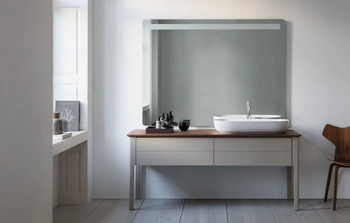 Duravit Luv - Waskom, 80x40 Cm, Zonder Overloop, Wit 0379800000 6 Duravit Luv - Waskom, 80x40 Cm, Zonder Overloop, Wit 0379800000 - Afbeelding 6