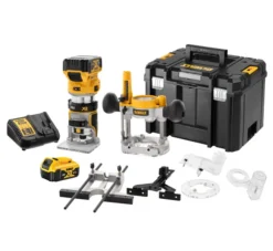 DeWALT Gereedschap - 18V ACCU Invalfrees 8 Mm, 2x Accu 5,0 Ah XR, Oplader DCW604P2