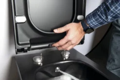 Sapho Avva - Hangend Toilet Met Bidetdouche, Rimless, Mat Zwart 100315-110 -Sanitino Winkel 07963d5f76d8ab70037cfc0c