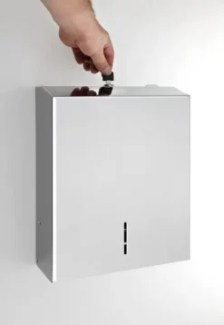Sapho Hotelprogramma - Papieren Handdoekdispenser 285x370x105 Mm, Gepolijst Roestvrij Staal XP048 -Sanitino Winkel 079b0118cf5b390fa377bc37