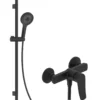 Kielle Nefia - Doucheset Met Kraan, Stang, Slang En Douchekop, Mat Zwart 20627SN74