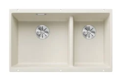 Blanco Subline 430/270 - Silgranit Spoelbak, 76x46 Cm, Spoelbak Links, InFino, Zacht Wit 527167