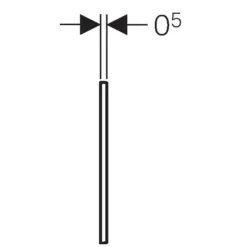 Geberit Omega60 - OMEGA60 Afdekraam Voor Bedieningspaneel, Glanzend Chroom 115.086.21.1 -Sanitino Winkel 082c394696c8cc51147adeac 1