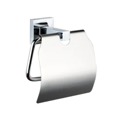 Kielle Harmonia - Toiletrolhouder Met Deksel, Chroom 40423000
