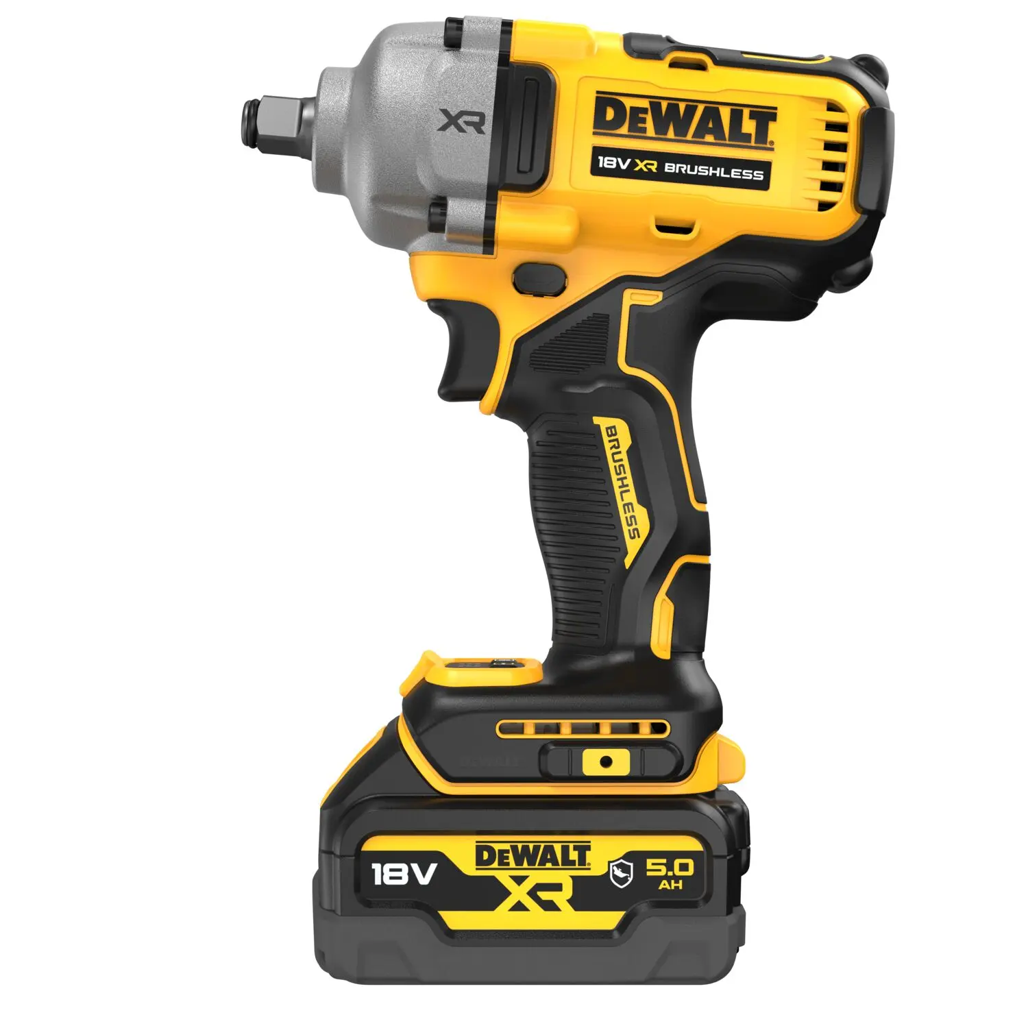 DeWALT Gereedschap - 18V ACCU Slagmoersleutel, 2x Accu 5,0 Ah XR, Rubberen Hoes, Oplader DCF891P2G 5 DeWALT Gereedschap - 18V ACCU Slagmoersleutel, 2x Accu 5,0 Ah XR, Rubberen Hoes, Oplader DCF891P2G - Afbeelding 5