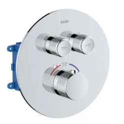 Kielle Oudee - Thermostatische Inbouwkraan, Voor 2 Functies, Met Accessoires En Huis, Chroom 20627SPT20 -Sanitino Winkel 09715d5fd43996afa154246b 1