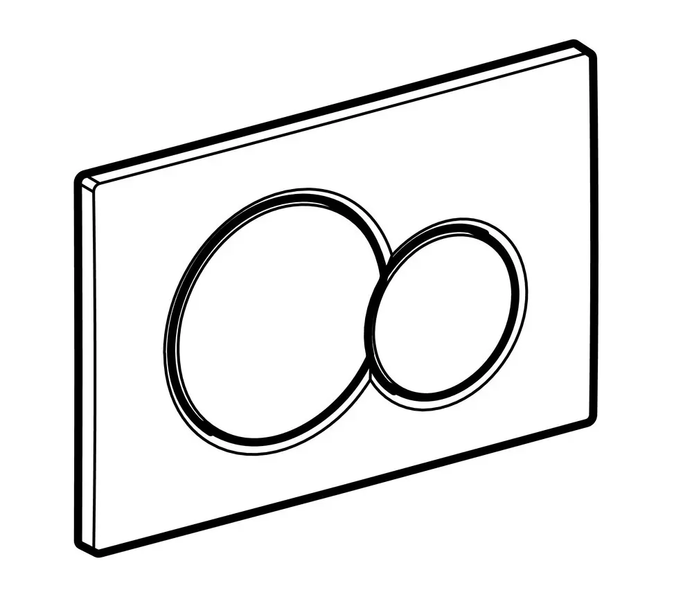 Geberit Sigma01 - Bedieningsplaat, Zwart 115.770.DW.5 3 Geberit Sigma01 - Bedieningsplaat, Zwart 115.770.DW.5 - Afbeelding 3