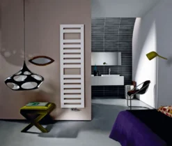 Zehnder Metropolitan Spa - Badkamerradiator 123x60 Cm, Recht, Middenaansluiting 5 Cm, Wit Laqué MET-120-060