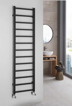 Sapho Metro Light - Radiator 40x150 Cm, 323 W, Mat Zwart IR447TB 9 Sapho Metro Light - Radiator 40x150 Cm, 323 W, Mat Zwart IR447TB -Sanitino Winkel 09e33482307133151bef8388
