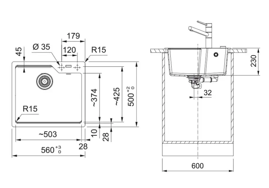 Franke Urban - UBG 610-56 Fragraniet Spoelbak, 56x50 Cm, Ijs Wit 114.0700.064 2 Franke Urban - UBG 610-56 Fragraniet Spoelbak, 56x50 Cm, Ijs Wit 114.0700.064 - Afbeelding 2