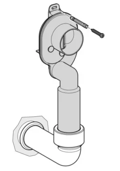 Laufen Toebehoren - Sifon Voor Urinoir, DN40, Horizontaal H8958260000001