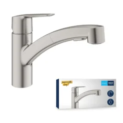 Grohe QuickFix Start - Keukenkraan Met Uittrekbare Handdouche, Supersteel 30531DC1 -Sanitino Winkel 0d59504b04e391047d342e73