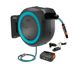 Gardena PowerRoll - 18V ACCU-PowerRoll XXL Wandslangenbox, Met 40 M Slang, 1x 2,5 Ah Li-Ion Accu, Lader, Turquoise 18645-20