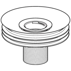 Geberit Toebehoren - Sifonadapter Voor Waterloze Urinoirs, Diameter 125 Mm 116.062.00.1