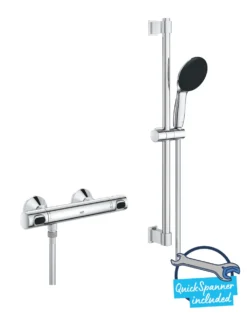 Grohe Precision Flow - Doucheset Met Thermostaat, Chroom 34800001