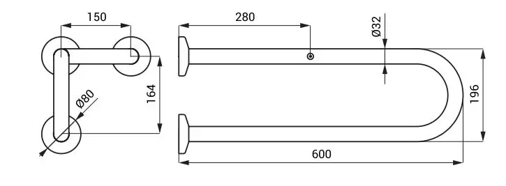 Sanela Handgrepen - Handgreep, Lengte 6 Cm, Mat Roestvrij Staal SLZM 13X 2 Sanela Handgrepen - Handgreep, Lengte 6 Cm, Mat Roestvrij Staal SLZM 13X - Afbeelding 2