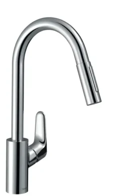 Hansgrohe Focus M41 - Focus Keukenkraan Met Uittrekbare Handdouche, EcoSmart, Chroom 31833000