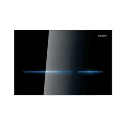 Geberit Sigma80 - Elektronische Bedieningsplaat, Netvoeding, Zwart Glas 116.090.SG.6