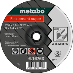 Metabo Toebehoren - Slijpschijf Voor Aluminium 125x22,23 Mm 616749000