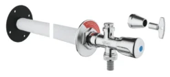 Grohe Eurotec - Gevelkraan Vorstvrij, Mat Chroom 41208000