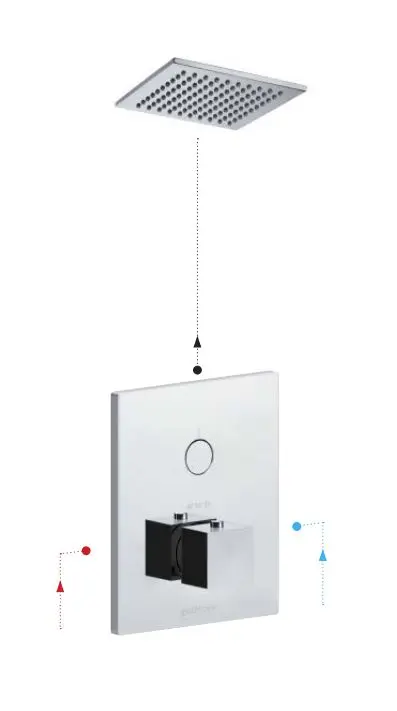 Paffoni Compact Box - Inbouw Thermostatische Douchekraan, Mat Wit CPT513BO 3 Paffoni Compact Box - Inbouw Thermostatische Douchekraan, Mat Wit CPT513BO - Afbeelding 3