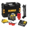 DeWALT Gereedschap - 10,8V ACCU-kruislijnlaser, Bereik 50 M, Met Accessoires, 1x Accu 2,0 Ah XR, Lader DCE0811D1R