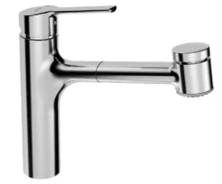 Hansa Ronda - Keukenkraan Met Uittrekbare Vuistdouche, Chroom 03382273