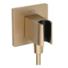 Hansgrohe Fixfit - Muuraansluitbocht Met Handdouchehouder, Geborsteld Brons 26889140