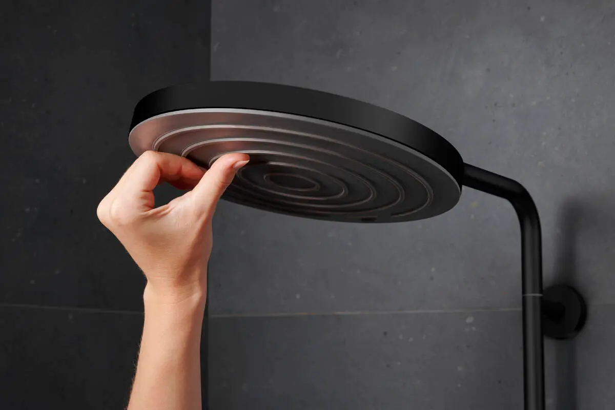 Hansgrohe Pulsify S Puro - Doucheset Met Thermostaat, Diameter 26 Cm, 3 Jets, EcoSmart, Mat Zwart 24237670 7 Hansgrohe Pulsify S Puro - Doucheset Met Thermostaat, Diameter 26 Cm, 3 Jets, EcoSmart, Mat Zwart 24237670 - Afbeelding 7