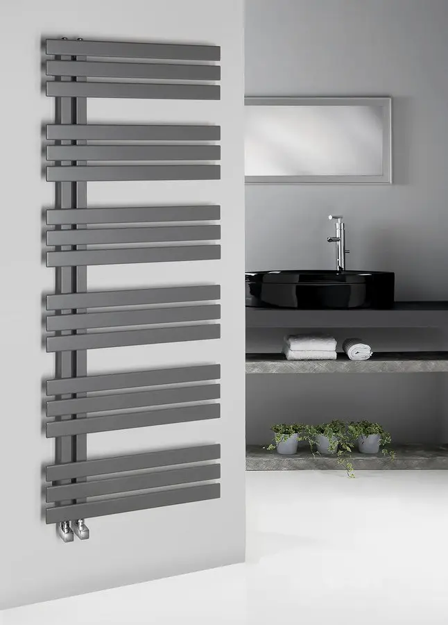 Sapho Silvana - Radiator 60x150 Cm, Metallic Zilver IR155 6 Sapho Silvana - Radiator 60x150 Cm, Metallic Zilver IR155 - Afbeelding 6