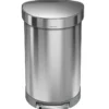 Simplehuman Afvalemmers - Afvalbak 45 L, Gebrosteld Rvs CW2030