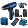 Bosch Gereedschap - 12V ACCU-schroevendraaier Met Accessoires, 2x 2,0 Ah Li-Ion Accu, Lader 06019G8102