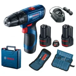 Bosch Gereedschap - 12V ACCU-schroevendraaier Met Accessoires, 2x 2,0 Ah Li-Ion Accu, Lader 06019G8102