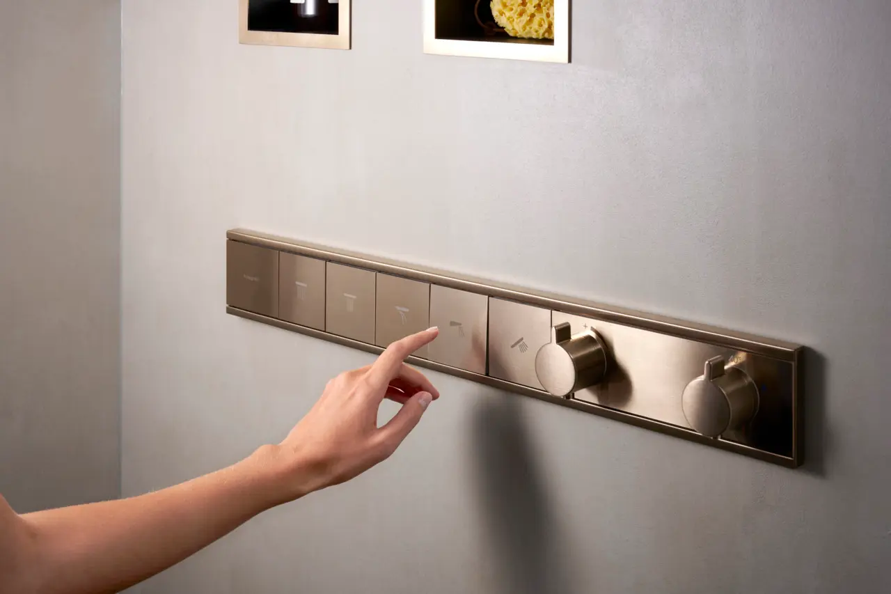 Hansgrohe RainSelect - Thermostatische Inbouwkraan, Voor 5 Functies, Geborsteld Brons 15384140 3 Hansgrohe RainSelect - Thermostatische Inbouwkraan, Voor 5 Functies, Geborsteld Brons 15384140 - Afbeelding 3