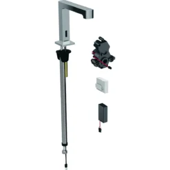 Geberit Brenta - Elektronische Wastafelkraan, Zonder Menging, Batterijvoeding, Chroom 116.193.21.1