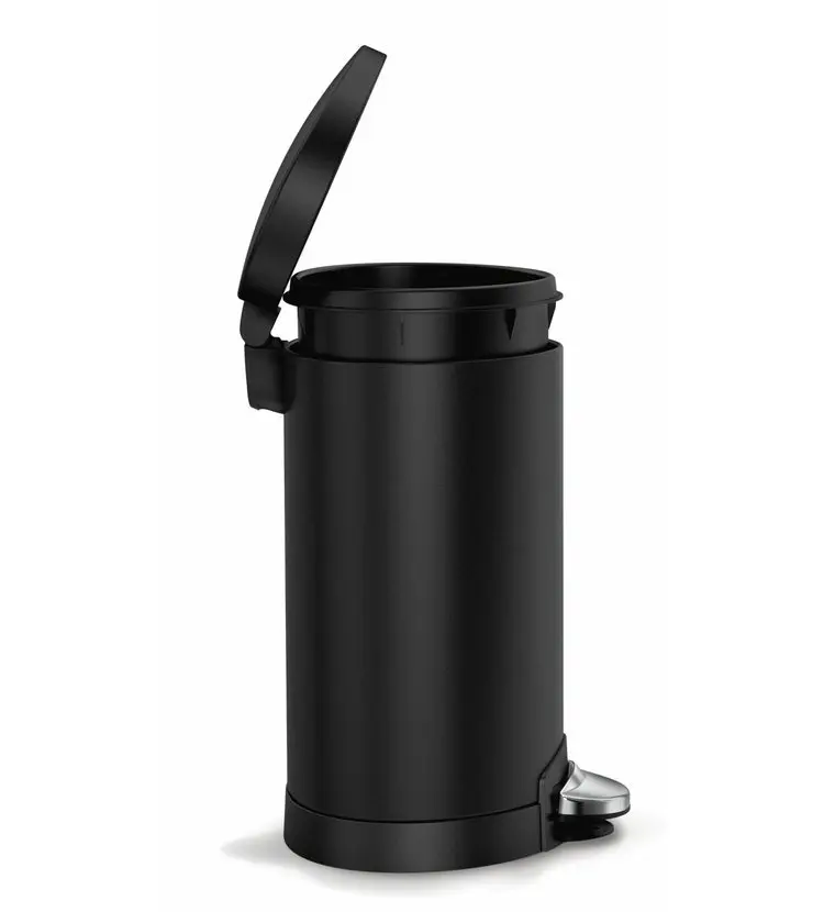 Simplehuman Afvalemmers - Afvalbak 6 L, Mat Zwart CW2097 4 Simplehuman Afvalemmers - Afvalbak 6 L, Mat Zwart CW2097 - Afbeelding 4