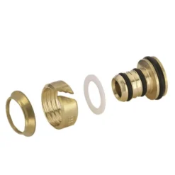 Zehnder Toebehoren - Klemkoppelingen Voor Kunststofbuizen, 2 St, Diameter 16x2,0 Mm, Messing 842060