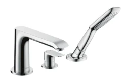 Hansgrohe Metris New - 3-gats Badrandcombinatie, Chroom 31190000