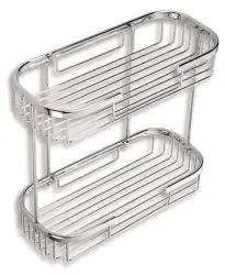 Novaservis Accessiores - Draad Modellen - Dubbele Draadplank, Chroom 6075,0