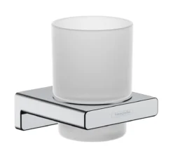 Hansgrohe AddStoris - Tandenborstelhouder, Mat Glas/chroom 41749000