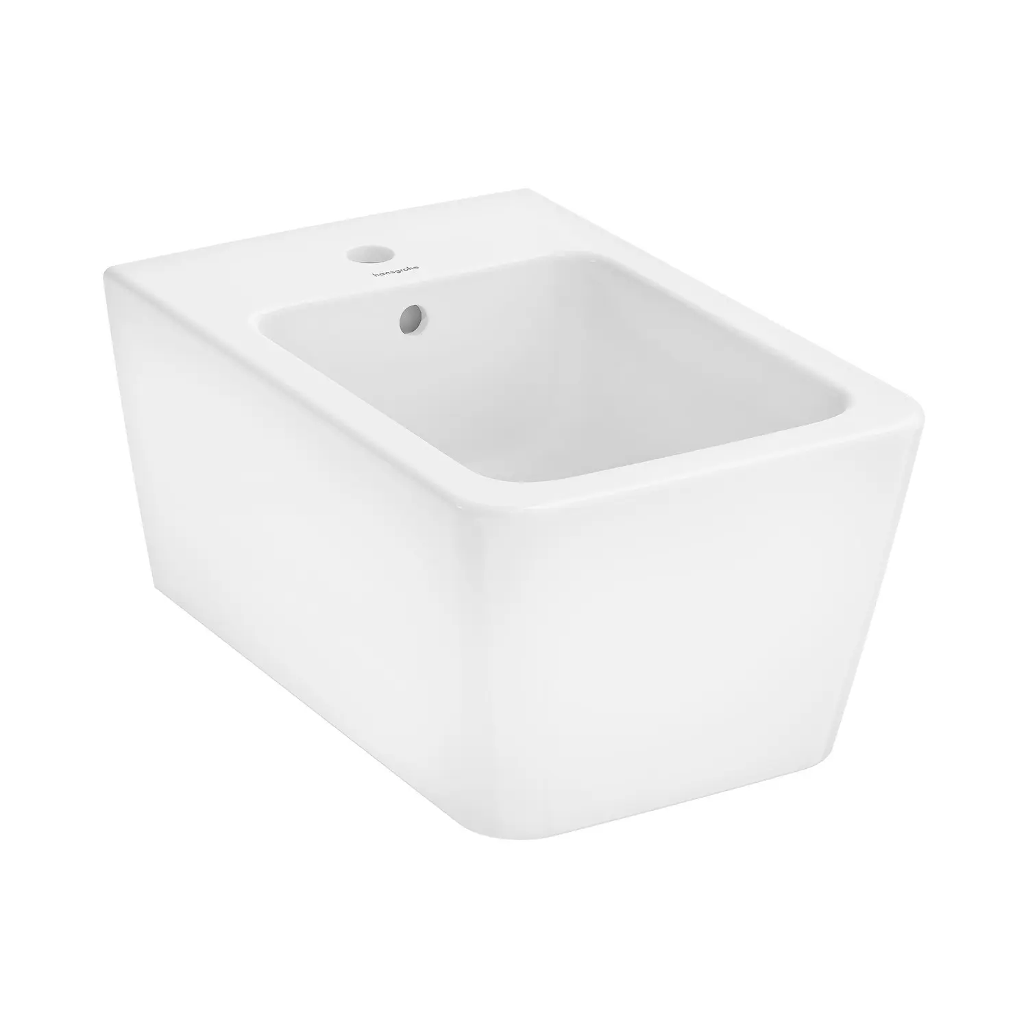 Hansgrohe EluPura Q - Hangend Bidet, Kraangat, HygieneEffect Wit 62044450 1 Hansgrohe EluPura Q - Hangend Bidet, Kraangat, HygieneEffect Wit 62044450