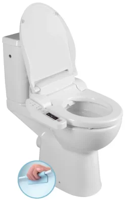 Sapho WC Set - Elektronisch Bidet Met Keramiek, Rimless, SoftClose, DualFlush, Wit NB-1160D-1